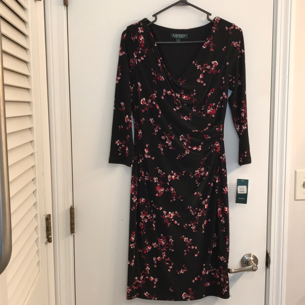 Black mid-length dress